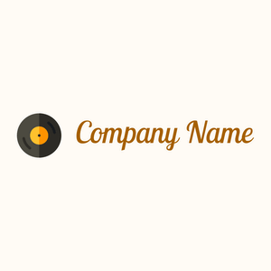 Vinyl logo on a Floral White background - Abstracto