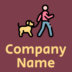Dog training logo on a Camelot background - Animais e Pets