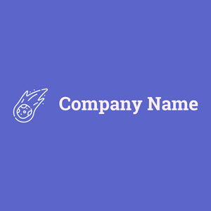 Meteorite logo on a Slate Blue background - Abstrait
