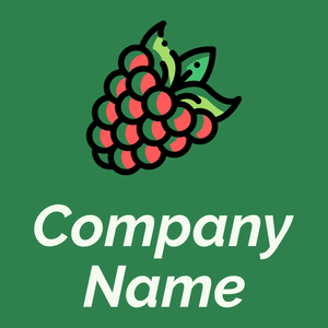 Raspberry logo on a Sea Green background - Cibo & Bevande