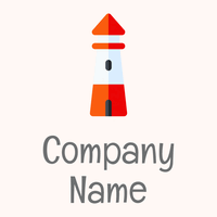 Lighthouse logo on a Seashell background - Arquitetura