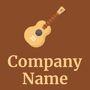 Guitar on a Alert Tan background - Divertissement & Arts