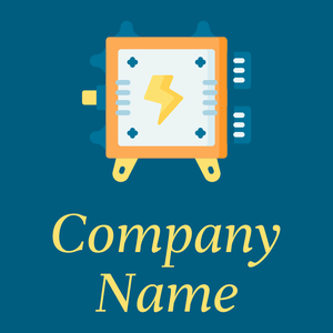 Power logo on a Blue Lagoon background - Tecnologia