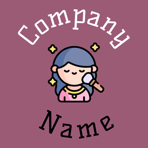 Makeup logo on a Mauve Taupe background - Moda & Belleza