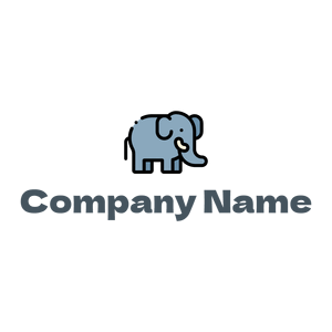 Elephant logo on a White background - Dieren/huisdieren