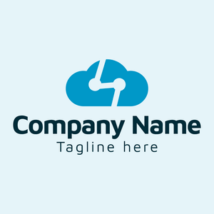 Cloud and network logo - Tecnología
