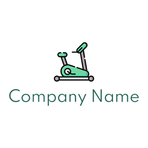 Stationary bicycle logo on a White background - Medizin & Pharmazeutik