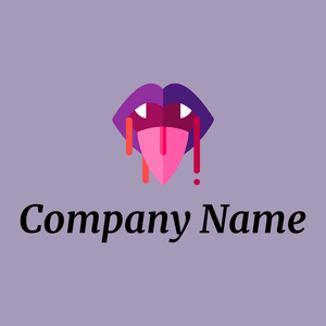 Vampire logo on a Logan background - Abstracto