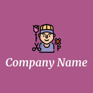 Florist logo on a Royal Heath background - Domaine de l'agriculture