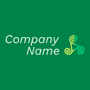 Celtic symbol logo on a green background - Religiosidade