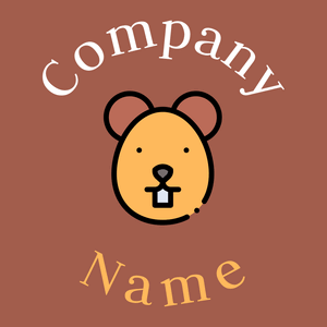 Guinea pig logo on a Crail background - Animali & Cuccioli