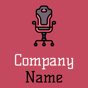 Chair logo on a Mandy background - Abstracto