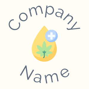 Oil logo on a Floral White background - Medicina & Farmacia