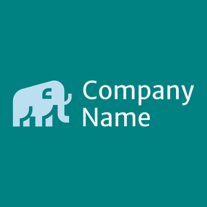 Mammoth logo on a Teal background - Tiere & Haustiere