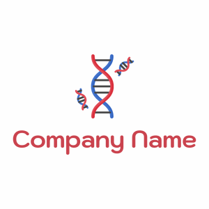Red Dna on a White background - Medical & Farmacia