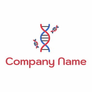 Red Dna on a White background - Medisch & Farmaceutisch