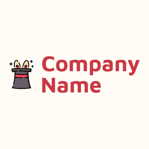 Magic hat logo on a Floral White background - Entretenimento & Artes