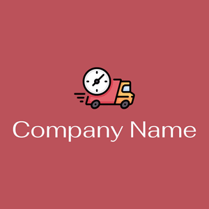 Fast delivery logo on a Blush background - Automobiles & Vehículos