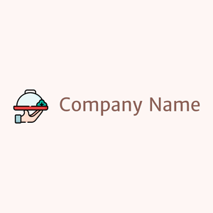 Serving dish logo on a Snow background - Essen & Trinken