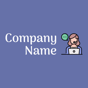 Customer service logo on a Chetwode Blue background - Negócios & Consultoria