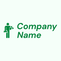 Body building on a Mint Cream background - Sport