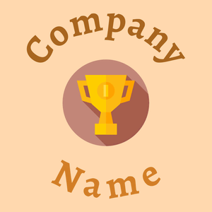 Trophy logo on a Navajo White background - Esportes