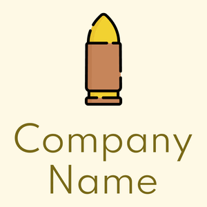 Bullet logo on a yellow background - Abstracto