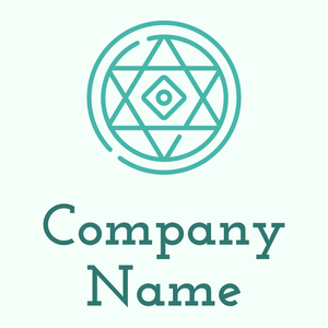 Esoteric on a Mint Cream background - Abstrato