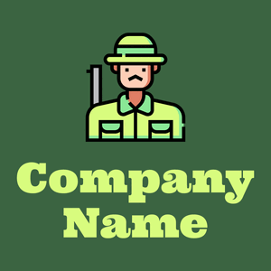 Hunter logo on a green hunter background - Sport