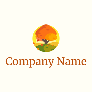 Pumpkin Autumn on a Ivory background - Paysager