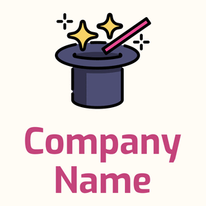 Hat logo on a Floral White background - Divertissement & Arts