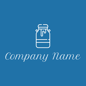 Milk logo on a Pelorous background - Agricultura