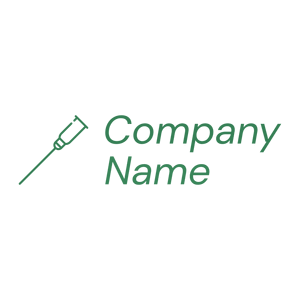 Needle logo on a White background - Hospital & Farmácia