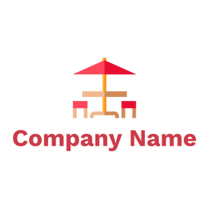 Outdoor table logo on a White background - Abstrait