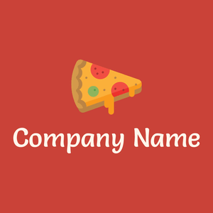 Side Pizza logo on a Mahogany background - Alimentos & Bebidas