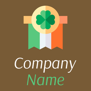 St Patricks Day logo on a Shingle Fawn background - Religión