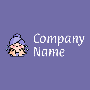 Wash face logo on a Scampi background - Reinigung & Wartung