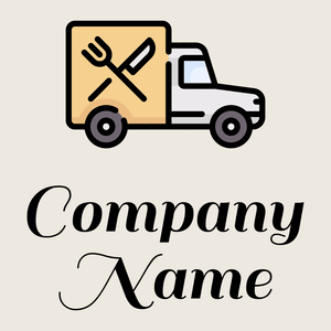 Foodtruck logo on a grey background - Essen & Trinken