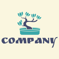 Logotipo árbol bonsái - Medio ambiente & Ecología Logotipo