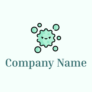 Virus on a Mint Cream background - Medisch & Farmaceutisch