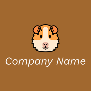Guinea pig logo on a Mai Tai background - Tiere & Haustiere