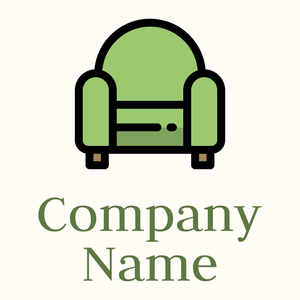 Comfortable logo on a Floral White background - Abstracto
