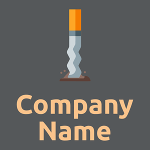 Cigarette butt on a Bright Grey background - Médicale & Pharmaceutique