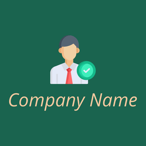 Businessman logo on a Blue Stone background - Negócios & Consultoria