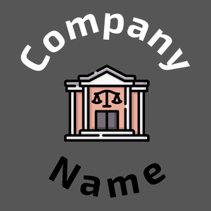 Courthouse logo on a Mortar background - Arquitetura