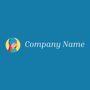 Girl logo on a Denim background - Fashion & Beauty