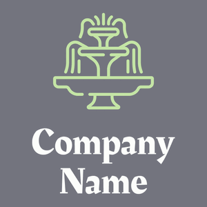 Fountain logo on a Storm Grey background - Arquitetura