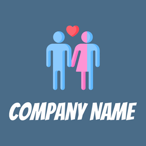 Bisexual logo on a Wedgewood background - Community & No profit