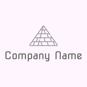 Pyramid logo on a Magnolia background - Abstrakt
