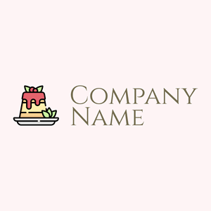 Pudding logo on a Snow background - Eten & Drinken